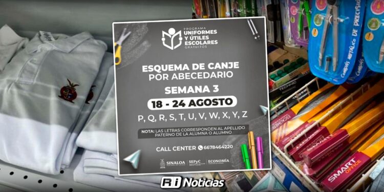 Inicia tercera semana de canje de uniformes y útiles gratuitos; ¿A quiénes les toca?