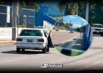 Matan a balazos a policía municipal frente a preparatoria en Culiacán