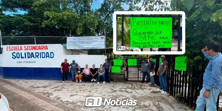 “Ya no lo queremos aquí”, docentes de la Secundaria Solidaridad niegan acceso al actual director