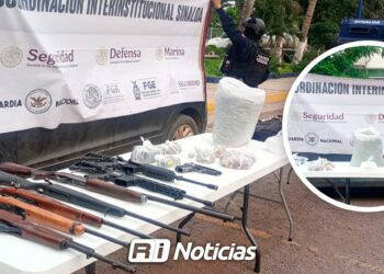 Golpe al Crimen en Navolato: Aseguran vehículo robado con armas, municiones y droga