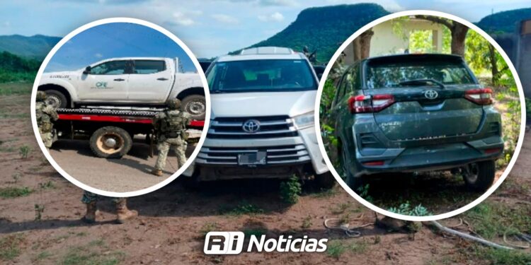 Autoridades recuperan tres vehículos con reporte de robo en Culiacán y Eldorado
