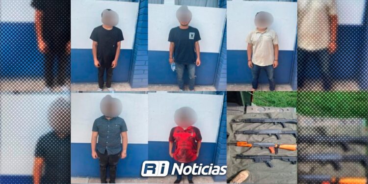 Arrestan a grupo armado con más de 800 cartuchos en Culiacán