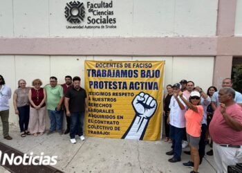 Maestros de la UAS Mazatlán trabajan bajo protesta por fata de respuestas a demandas laborales