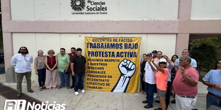 Maestros de la UAS Mazatlán trabajan bajo protesta por fata de respuestas a demandas laborales