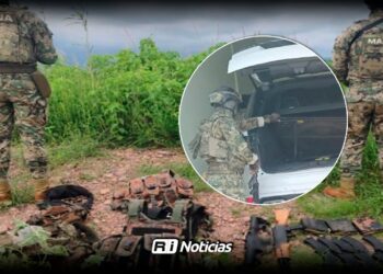 Marina asegura armamento, cartuchos y una camioneta blindada en Escuinapa