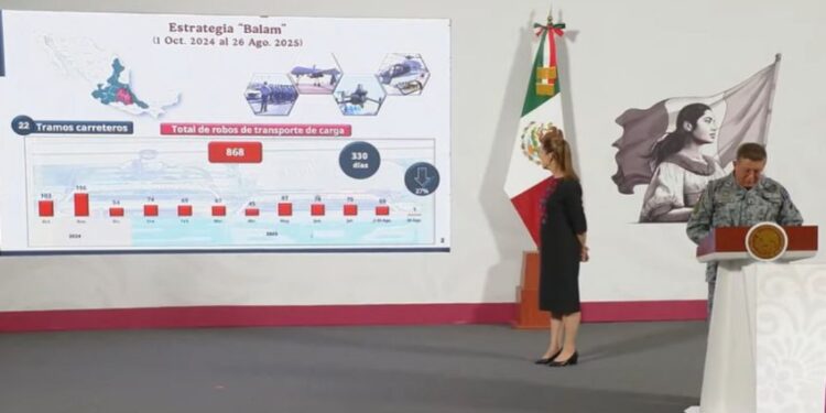 Robo en carreteras baja 27% con Estrategia Balam, señala Hernán Cortés