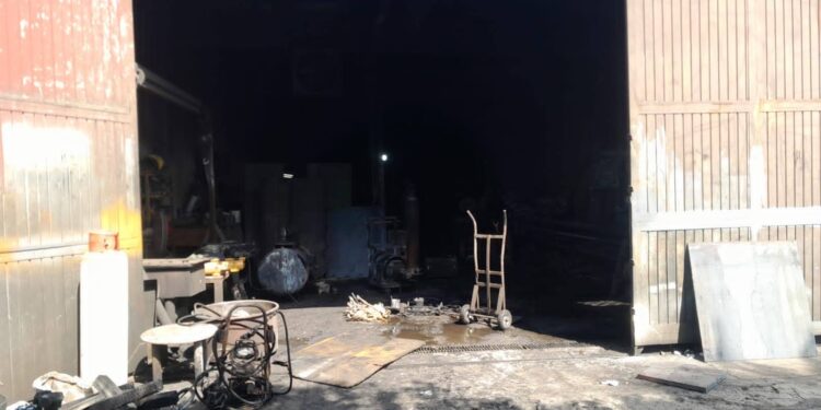 Se incendia taller de torno y soldadura en la Casa Redonda, en Mazatlán