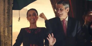 Primer Grito de Independencia de Claudia Sheinbaum austero y con Gabinete