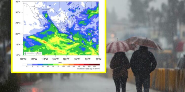 Fuertes lluvias para el martes y miércoles en estas ciudades