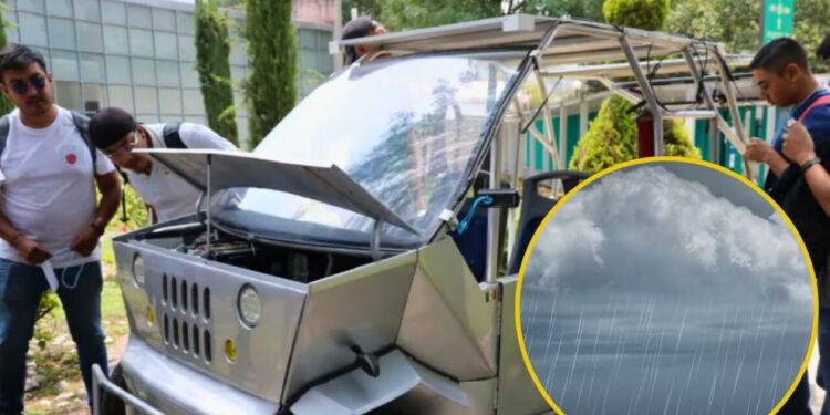 Ante la contaminación del aire, mexicanos lanzan ‘Hidrobinisa’, el auto que funciona con agua de lluvia y paneles solares