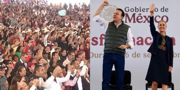 Esteban Villegas, gobernador priista de Durango, pide ovación de pie para Sheinbaum: “Soy claudista”