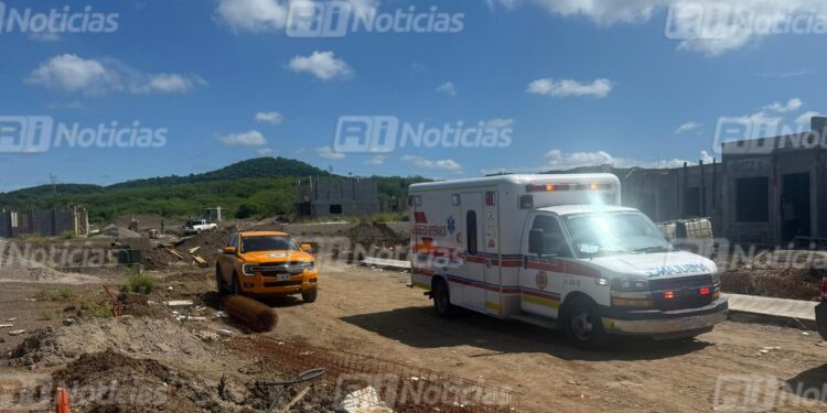 Trabajador de la construcción cae desde un segundo piso al norte de Mazatlán