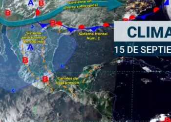Clima hoy 15 de septiembre en México: Habrá lluvias intensas en al menos ocho estados