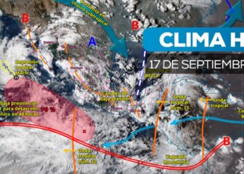 Clima hoy 17 de septiembre en México: Estados donde habrá fuertes lluvias