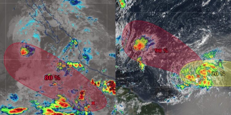Alertan por formación de Gabrielle y Narda: Estos estados se verán afectados con tormentas