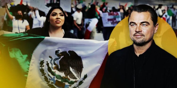 Leonardo DiCaprio se pronuncia a favor de los migrantes en su visita a México