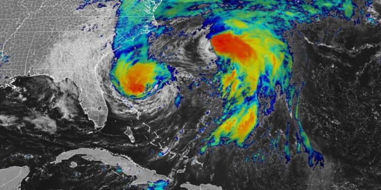 Huracanes ‘Imelda’ y ‘Humberto’ crearían el efecto Fujiwhara, ¿Hay peligro para México?