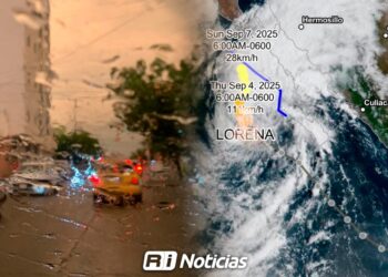Lluvias persisten en el centro y sur de Sinaloa por el monzón mexicano, mientras Lorena se debilita en el norte.