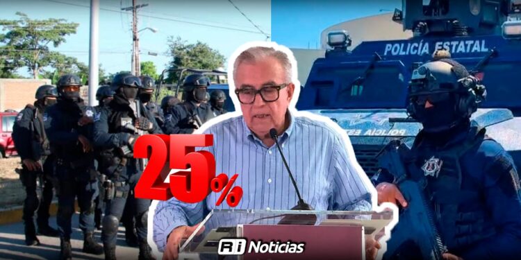 Aumento del 25% en la fuerza policial de Sinaloa para 2026: Gobernador