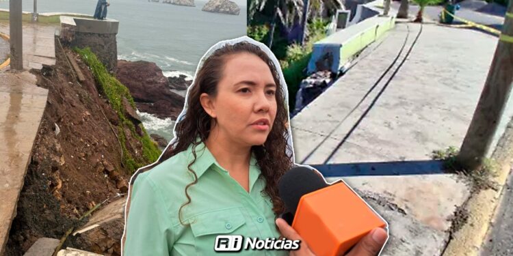 Realizan rehabilitación de muro de contención en Mazatlán