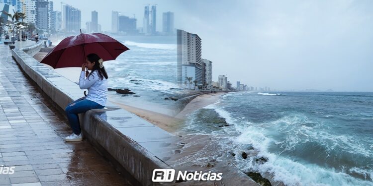 Monitorean bajas presiones en el Pacífico ante posibles lluvias en Mazatlán