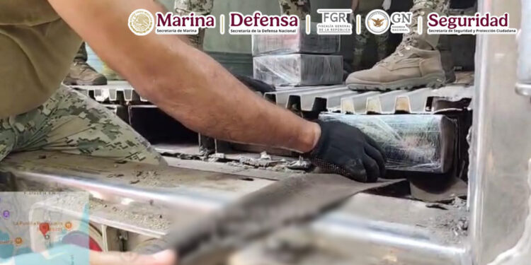 Aseguran 1.5 toneladas de metanfetamina oculta en un tráiler en Mazatlán