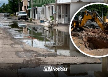 URGE atender la calle Huatabampito del Infonavit Playas, denuncian fugas y tuberías rotas
