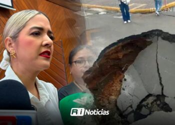 Detectan socavón en Santa Rosa tras intensas lluvias