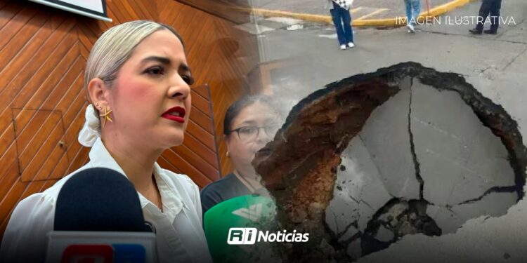 Detectan socavón en Santa Rosa tras intensas lluvias