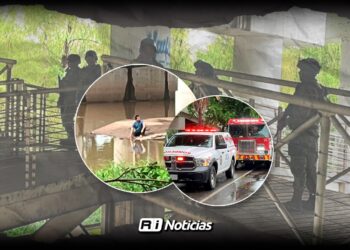 ¡Vivió para contarlo! Había sido privado de la libertad y amarrado lo arrojaron de un puente