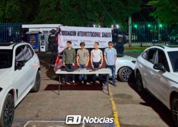 Detienen a cuatro en Culiacán con armas largas y vehículos robados; dos de ellos son menores de edad