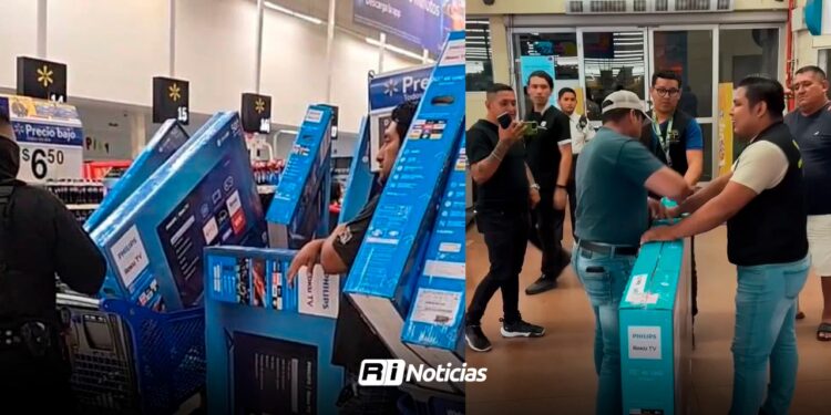 Error en precio de pantallas en Walmart desata caos; policía interviene para evitar que clientes se las lleven