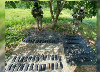 Ejército localiza campamento clandestino y arsenal en Elota