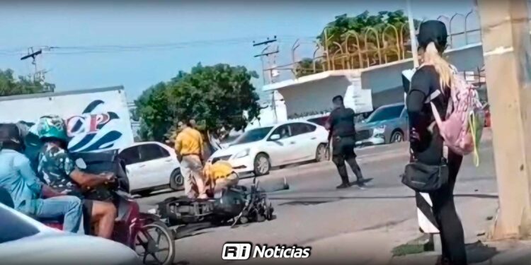 Patrulla del penal atropella a motociclista en la avenida Santa Rosa