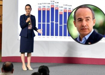 Claudia Sheinbaum llama “vende patrias” a Felipe Calderón tras crítica desde Estados Unidos