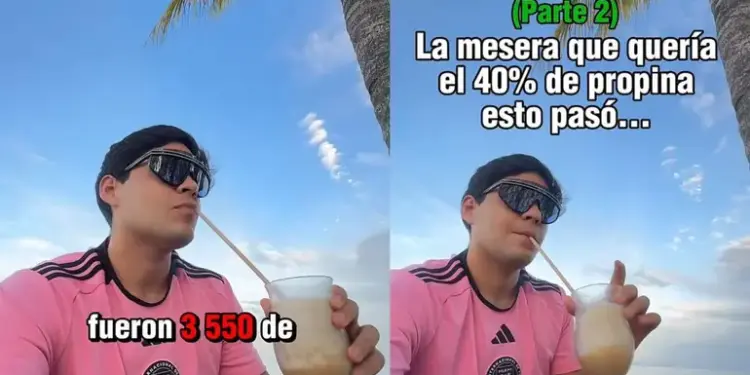 Turista denuncia discriminación en club de playa de Cancún por no dejar propina del 40%