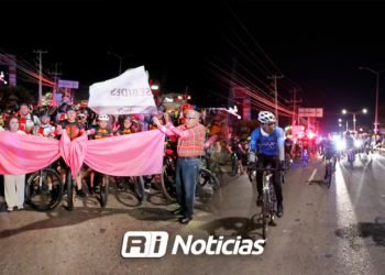 Gobernador Rocha, da el banderazo de inicio de la Rodada Rosa 2025