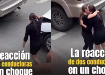 Mujeres chocan, pero en lugar de pelear se abrazan y se vuelven virales