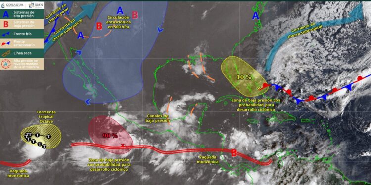 Clima hoy 3 de octubre en México: Frente frío y lluvias en varios estados del país