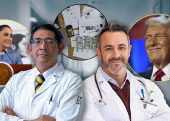 Mientras en México un médico gana menos de 9 mil pesos al mes, en EEUU su salario llega hasta los 360 mil