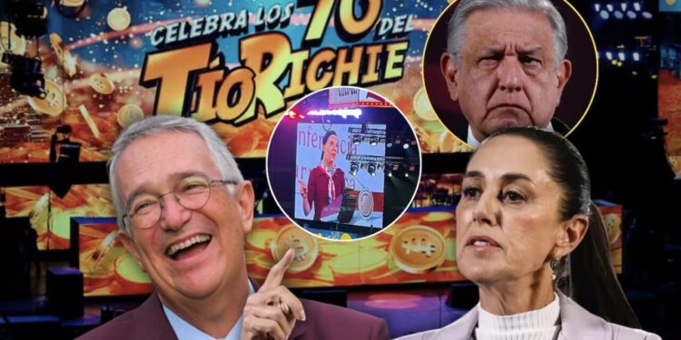 Ricardo Salinas Pliego se burla de Sheinbaum y AMLO y estalla por su deuda con el SAT durante su festejo de cumpleaños 70: “Yo no debo pagar”