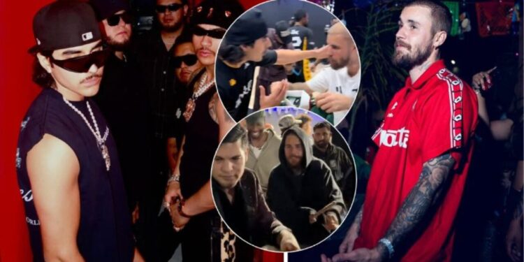 Justin Bieber causa furor al tocar tambora con banda sinaloense