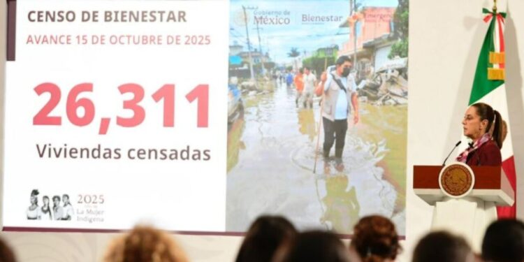 Secretaría de Bienestar suma más de 26 mil casas censadas para recibir ayuda tras daños por lluvias: Claudia Sheinbaum