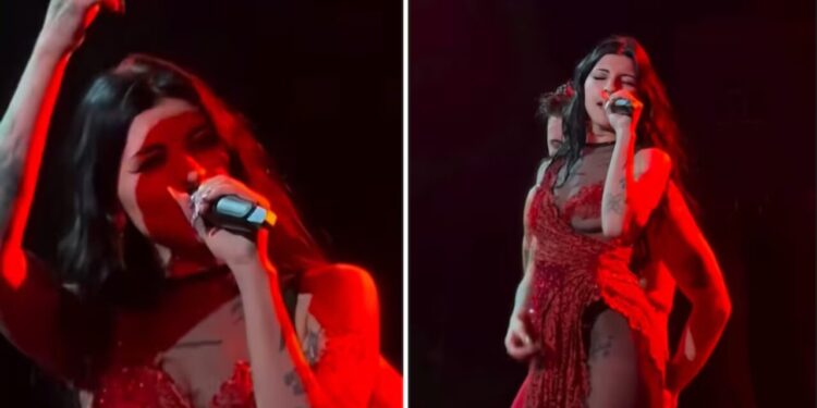 Cazzu canta ‘No me pidas perdón’ de la Banda MS en Guadalajara; fans le piden un disco de regional