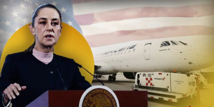 Sheinbaum reacciona a cancelación de vuelos de EU: “No somos piñata de nadie”