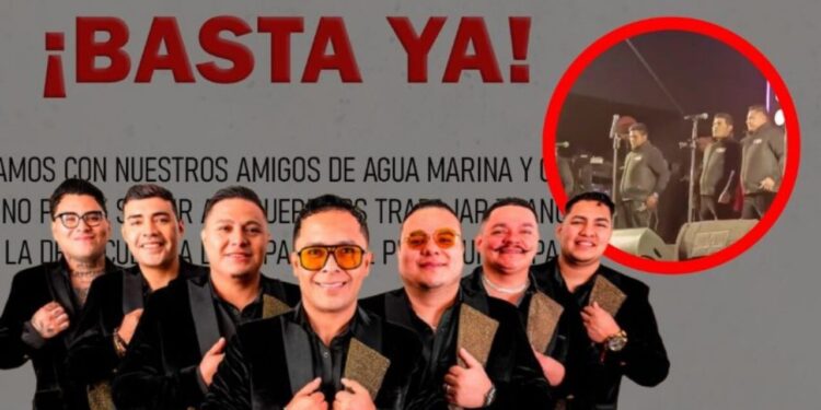 “¡Estamos hartos!”: Grupo de cumbia sube al escenario con chalecos antibalas y manda mensaje en ola de violencia