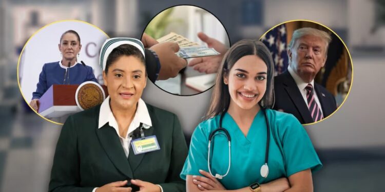 Mientras en México una enfermera gana de 8 a 18 mil pesos al mes, en EEUU su salario puede superar los 100 mil y con mejores incentivos