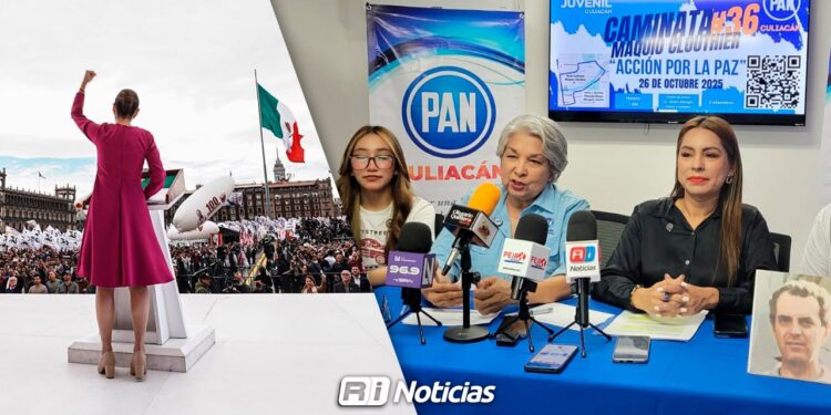 PAN Sinaloa critica evento masivo de Sheinbaum en Zócalo