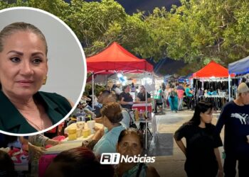 Maribel Chollet informa acuerdos con tianguistas tras manifestación