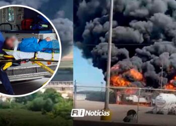 Menor será trasladado a Atlanta, tras la afectación de quemaduras por explosión de pipa en Mochis